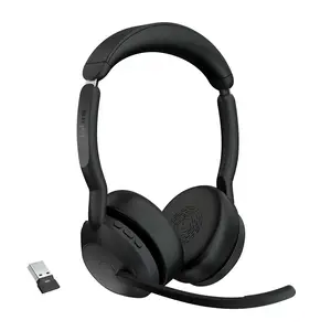 Evolve2 55 MS Stereo Headset On-Ear Bluetooth USB-A Schwarz Evolve2 55 MS Stereo Headset On-Ear Bluetooth USB-A Schwarz