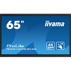 ProLite TE6514MIS-B1AG 163,9 cm 65" LCD-Display mit LED-Hintergrundbeleuchtung interaktive Digital Signage mit Touchscreen 4K UHD 3840x2160 16:9  4000:1 435 cd/m² 6,5 ms mattschwarz