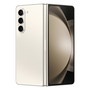 Galaxy Z Fold5 5G Smartphone Dual-SIM 12/256GB RAM 7,6" 2176x1812 Pixel Triple-Kamera 50/12/10 Megapixel Frontkamera 10/4 Megapixel Android 13 Cremefarben