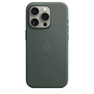 Feingewebe Case iPhone 15 Pro mit MagSafe immergrün