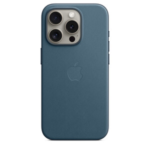 Feingewebe Case iPhone 15 Pro mit MagSafe pazifikblau