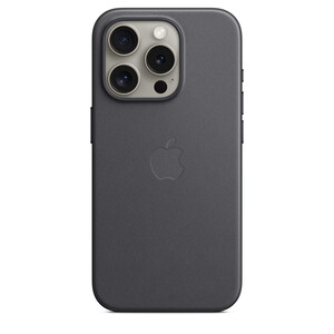 Feingewebe Case iPhone 15 Pro mit MagSafe schwarz