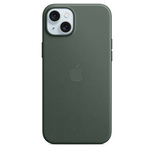 Feingewebe Case iPhone 15 Plus mit MagSafe immergrün