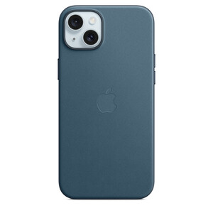 Feingewebe Case iPhone 15 Plus mit MagSafe pazifikblau