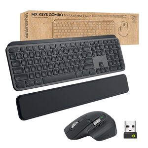 MX Keys Combo for Business Tastatur-/Mouse-Set kabellos Layout US International Graphite