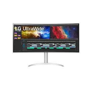 LG 38BQ85C-W.AEU 95,2cm (38") 3840x1600 Pixel 1000:1 300 cd/m² 5ms Weiß LG 38BQ85C-W.AEU 95,2cm (38") 3840x1600 Pixel 1000:1 300 cd/m² 5ms Weiß