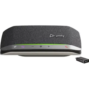 POLY Sync 20+ USB-C Freisprecheinrichtung für Microsoft Teams zertifiziert Mobiltelefon/PC Schwarz Silber 55 dB 0,715m IP64 Tasten Berührung POLY Sync 20+ USB-C Freisprecheinrichtung für Microsoft Teams zertifiziert Mobiltelefon/PC Schwarz Silber 55 dB 0,715m IP64 Tasten Berührung