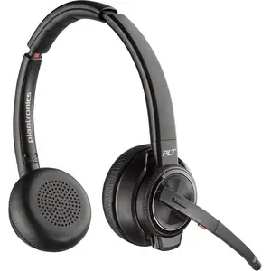 Poly Savi 8220 Headset On-Ear DECT Bluetooth kabellos aktive Rauschunterdrückung Adapter USB-A via Bluetooth Schwarz Zoom Certified UC-zertifiziert Poly Savi 8220 Headset On-Ear DECT Bluetooth kabellos aktive Rauschunterdrückung Adapter USB-A via Bluetooth Schwarz Zoom Certified UC-zertifiziert