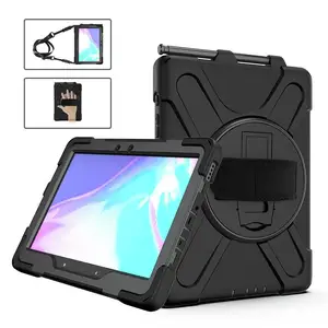 Defender Case Hintere Abdeckung für Tablet widerstandsfähig Silikon Polycarbonat Schwarz 10.1" Defender Case Hintere Abdeckung für Tablet widerstandsfähig Silikon Polycarbonat Schwarz 10.1"