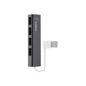 USB 2.0 HUB, 1:4, SLIM, Passiv schwarz USB 2.0 HUB, 1:4, SLIM, Passiv schwarz