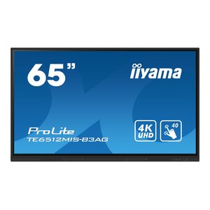 ProLite TE6512MIS-B3AG 163,9 cm 64,5" LCD-Display mit LED-Hintergrundbeleuchtung interaktive Digital Signage mit Touchscreen (Multi-Touch) / optionaler Slot-in-PC 4K UHD (2160p) 3840x2160  16:9 1200:1 40