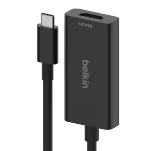 Connect Videoadapter 24 pin USB-C männlich zu HDMI weiblich Schwarz Connect Videoadapter 24 pin USB-C männlich zu HDMI weiblich Schwarz