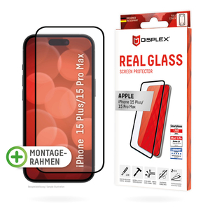 Real Glass Full Cover für Apple iPhone 15 Plus/15 Pro Max