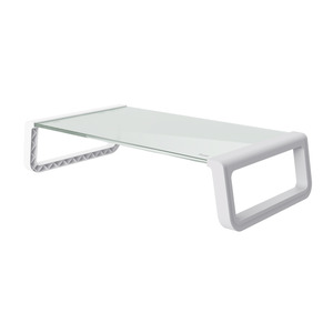 Monta Tempered glass monitor stand Weiß