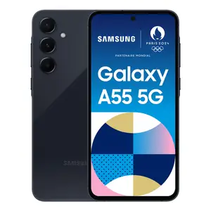 Galaxy A55 Dual-SIM 8/256GB RAM 16,8cm (6,6") 2340x1080 Pixel Triple-Kamera 50 MP/12 MP/5 MP front camera 32 MP microSD slot 5G awesome navy Galaxy A55 Dual-SIM 8/256GB RAM 16,8cm (6,6") 2340x1080 Pixel Triple-Kamera 50 MP/12 MP/5 MP front camera 32 MP microSD slot 5G awesome navy