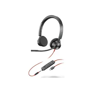 Poly Blackwire 3325 -M USB-C Headset +USB-C/A Poly Blackwire 3325 -M USB-C Headset +USB-C/A