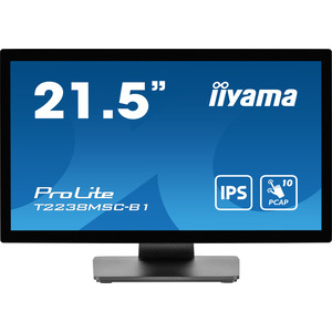 ProLite T2238MSC-B1 LED-Monitor 54,5 cm 21,5" Touchscreen 1920x1080 FHD IPS 600 cd/m² 1000:1 5 ms HDMI DisplayPort Lautsprecher mattschwarz