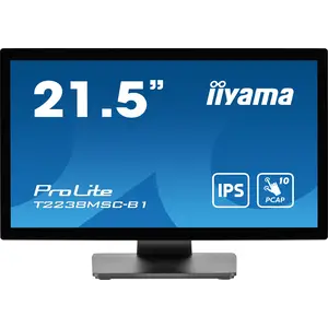 ProLite T2238MSC-B1 LED-Monitor 54,5 cm 21,5" Touchscreen 1920x1080 FHD IPS 600 cd/m² 1000:1 5 ms HDMI DisplayPort Lautsprecher mattschwarz ProLite T2238MSC-B1 LED-Monitor 54,5 cm 21,5" Touchscreen 1920x1080 FHD IPS 600 cd/m² 1000:1 5 ms HDMI DisplayPort Lautsprecher mattschwarz