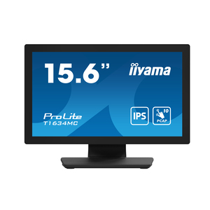 ProLite T1634MC-B1S LED-Monitor 39,6 cm 15,6" Touchscreen 1920x1080 FHD 60 Hz IPS 450 cd/m² 700:1 25 ms HDMI VGA DisplayPort Schwarz Matte