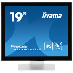 ProLite T1932MSC-W1SAG LCD-Monitor 48 cm 19" Touchscreen 1280x1024 IPS 250 cd/m² 1000:1 14 ms HDMI VGA DisplayPort Lautsprecher Mattes Weiß