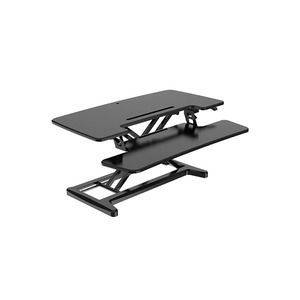 Adjustable Sit-Stand Desk Riser 2, Freistehend, 15 kg, Höhenverstellung, Schwarz