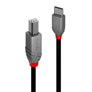 Anthra Line USB-Kabel USB Typ B/USB C 2.0 Stecker/Stecker Schwarz 0,5m Anthra Line USB-Kabel USB Typ B/USB C 2.0 Stecker/Stecker Schwarz 0,5m
