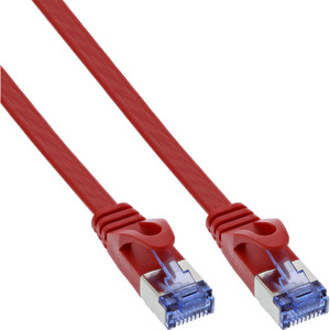 Patchkabel flach, U/FTP, Cat.6A, rot, 7m