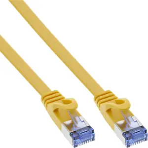 Patchkabel flach, U/FTP, Cat.6A, gelb, 3m Patchkabel flach, U/FTP, Cat.6A, gelb, 3m