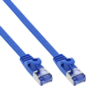 Patchkabel flach, U/FTP, Cat.6A, blau, 3m Patchkabel flach, U/FTP, Cat.6A, blau, 3m