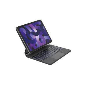 Connect Pro Tastatur und Foliohülle mit magnetischem Ständer mit Touchpad hinterleuchtet Bluetooth QWERTZ Deutsch für Apple 10.9-inch iPad Air Wi-Fi Wi-Fi + Cellular, 11-inch iPad Pro Wi-Fi Wi-Fi + Cellu