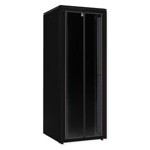 48,26cm (19") Netzwerkschrank Pro 47 HE 800x800 BxT Glastur schwarz