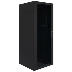 48,26cm (19") Netzwerkschrank Pro 42 HE 800x800 BxT Glastur schwarz