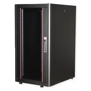 48,26cm (19") Netzwerkschrank Basic 22 HE 600x800 BxT Glastur schwarz 48,26cm (19") Netzwerkschrank Basic 22 HE 600x800 BxT Glastur schwarz