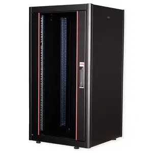 48,26cm (19") Netzwerkschrank Basic 22 HE 600x600 BxT Glastur schwarz 48,26cm (19") Netzwerkschrank Basic 22 HE 600x600 BxT Glastur schwarz