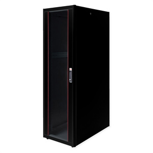 48,26cm (19") Netzwerkschrank Basic 42 HE 600x1000 BxT Glastur schwarz