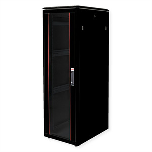 48,26cm (19") Netzwerkschrank Pro 36 HE 600x800 BxT Glastur schwarz