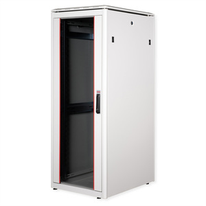 48,26cm (19") Netzwerkschrank Pro 32 HE 600x800 BxT Glastur grau