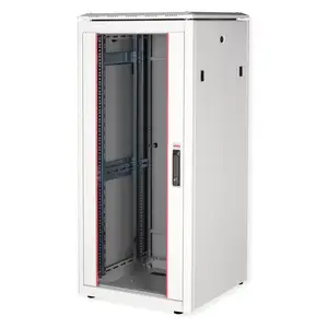 48,26cm (19") Netzwerkschrank Pro 26 HE 600x600 BxT Glastur grau 48,26cm (19") Netzwerkschrank Pro 26 HE 600x600 BxT Glastur grau