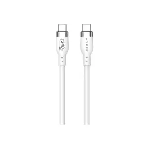 HyperJuice USB-Kabel 24 pin USB-C (M) zu 24 pin USB-C (M) 2 m weiß HyperJuice USB-Kabel 24 pin USB-C (M) zu 24 pin USB-C (M) 2 m weiß