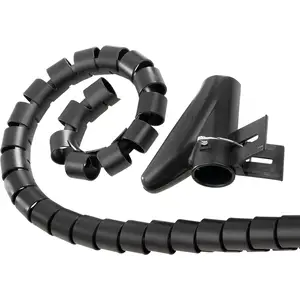 Flexibler Spiral-Kabelschlauch, universal, 20 mm, 2,5 m, Schwarz Flexibler Spiral-Kabelschlauch, universal, 20 mm, 2,5 m, Schwarz