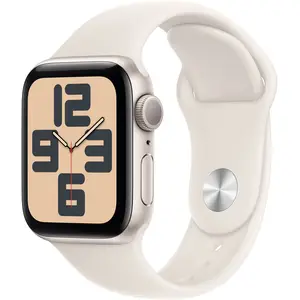 Apple Watch SE GPS 40mm Starlight Aluminium Case with Starlight Sport Band, S/M Apple Watch SE GPS 40mm Starlight Aluminium Case with Starlight Sport Band, S/M