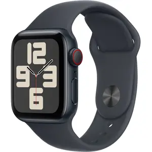 Apple Watch SE GPS + Cellular 44mm Midnight Aluminium Case with Midnight Sport Band, M/L Apple Watch SE GPS + Cellular 44mm Midnight Aluminium Case with Midnight Sport Band, M/L