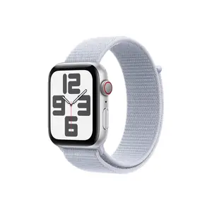 Apple Watch SE GPS + Cellular 44mm Silver Aluminium Case with Blue Cloud Sport Loop Apple Watch SE GPS + Cellular 44mm Silver Aluminium Case with Blue Cloud Sport Loop