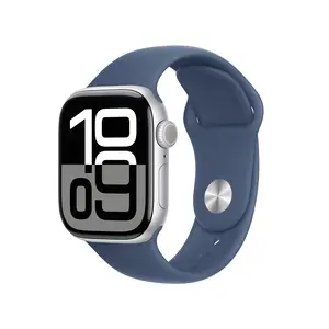 Apple Watch Series 10 GPS 42mm Silver Aluminium Case with Denim Sport Band, M/L Apple Watch Series 10 GPS 42mm Silver Aluminium Case with Denim Sport Band, M/L