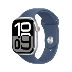 Apple Watch Series 10 GPS + Cellular 46mm Silver Aluminium Case with Denim Sport Band, M/L Apple Watch Series 10 GPS + Cellular 46mm Silver Aluminium Case with Denim Sport Band, M/L