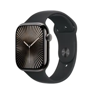 Apple Watch Series 10 GPS + Cellular 46mm Slate Titanium Case with Black Sport Band, M/L Apple Watch Series 10 GPS + Cellular 46mm Slate Titanium Case with Black Sport Band, M/L