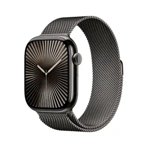 Apple Watch Series 10 GPS + Cellular 46mm Slate Titanium Case with Slate Milanese Loop, M/L Apple Watch Series 10 GPS + Cellular 46mm Slate Titanium Case with Slate Milanese Loop, M/L
