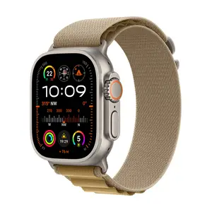 Apple Watch Ultra 2 GPS + Cellular 49mm Natural Titanium Case with Tan Alpine Loop, Medium Apple Watch Ultra 2 GPS + Cellular 49mm Natural Titanium Case with Tan Alpine Loop, Medium