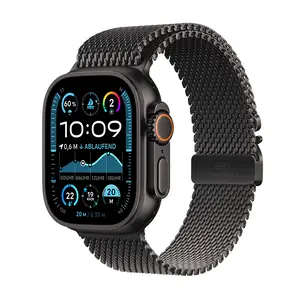 Apple Watch Ultra 2 GPS + Cellular 49mm Black Titanium Case with Black Titanium Milanese Loop, M Apple Watch Ultra 2 GPS + Cellular 49mm Black Titanium Case with Black Titanium Milanese Loop, M