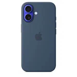 iPhone 16 Silicone Case with MagSafe, Denim iPhone 16 Silicone Case with MagSafe, Denim